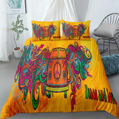 Indische Hippies Van Bettwäsche Set Einzelbett Twin Doppelbett Queen King Cal King Größe Bettwäsche Set
