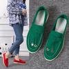 Foreign Trade 2025 Large Size Women's Shoes 43 Soft-soled Loafers Flat-soled Casual Doudou Shoes One-pedal Lazy Women's Shoes