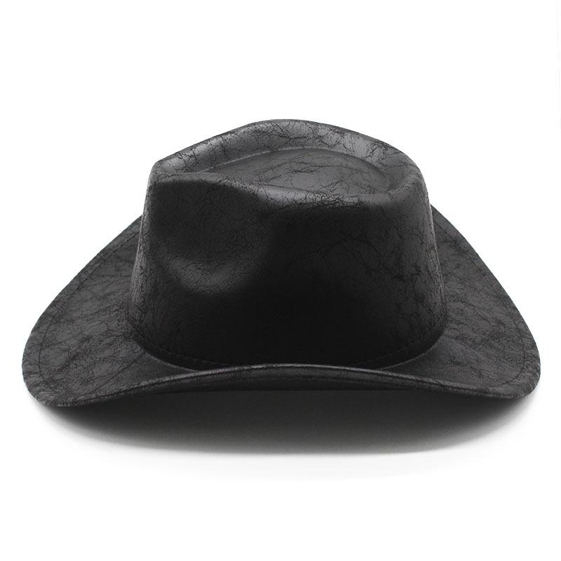Fashion Suede Textured Western Cowboy Hat Men'S And Women'S Vintage Big Eaves Outdoor Shade Jazz Hat