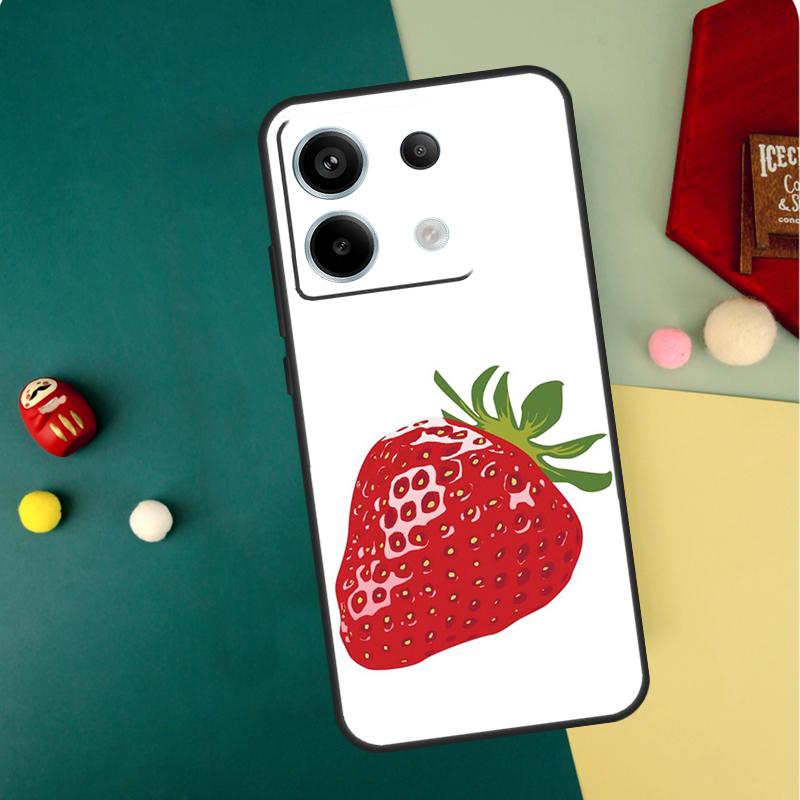 

Strawberry Case For Xiaomi Redmi Note 13 Pro 14 12 11 10 15 Pro Plus Redmi 15 14C 13C 10C 12C 15C Funda Redmi 13 4G