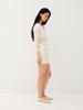 Antome Claire Linen Sheer Cardigan (White)