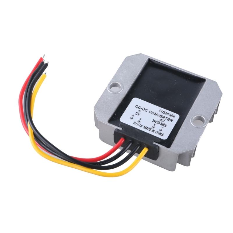 12V to 24V Step Up Converter Voltage Module Power Regulator Aluminum Metal Enclosure Power Supply Adapter