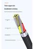 100W L-Shaped 6A Fast Charging Data Cable for Huawei & Xiaomi Android Devices