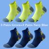 6 Pairs Marathon Running Sock Men Women Professional Sport Ankle Socks for Marathon Fitness Thickened Cushioned Tube Short Socks