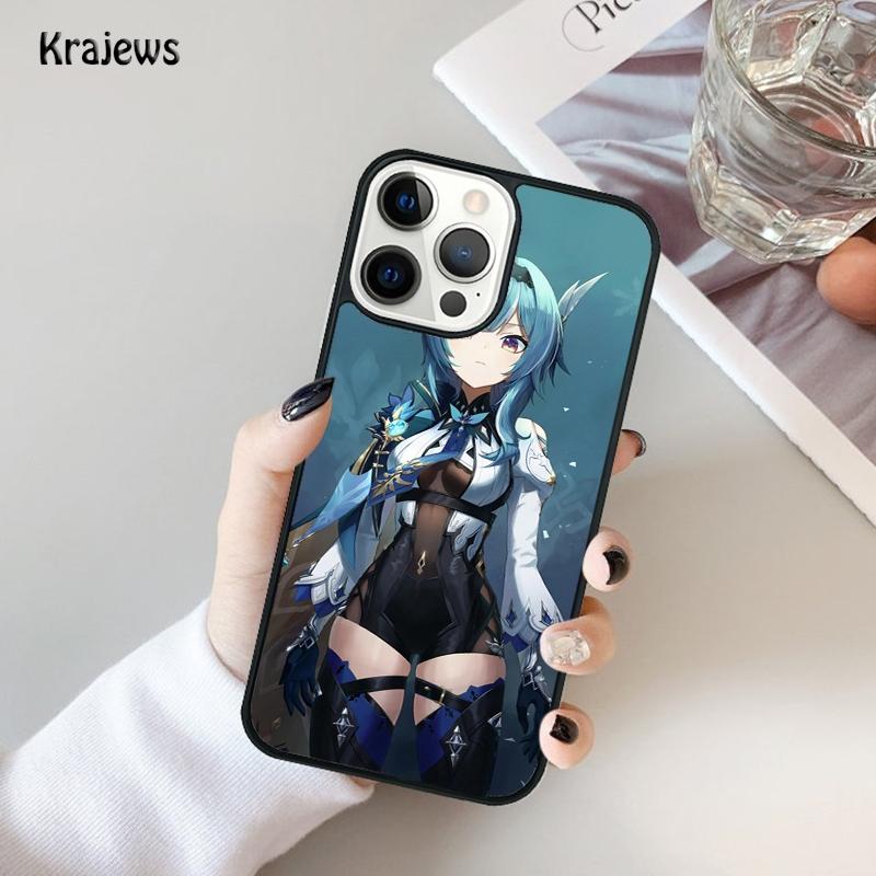 Genshin Impact Eula Game Phone Case For iPhone 17 Air 16 15 14 Ma Plus 11 12 13 Pro Ma Phone Cover coque