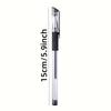 23pcs Gel Pens with Transparent Barrel, 0.5mm Smooth Writing for Office & School, Includes 3 Black Pens + 20 Refills