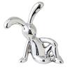 Rabbit Animal Decor Modern Style Cartoon Bunny Sculptures Silver Nordic Rabbit Statue Living Room Decoration