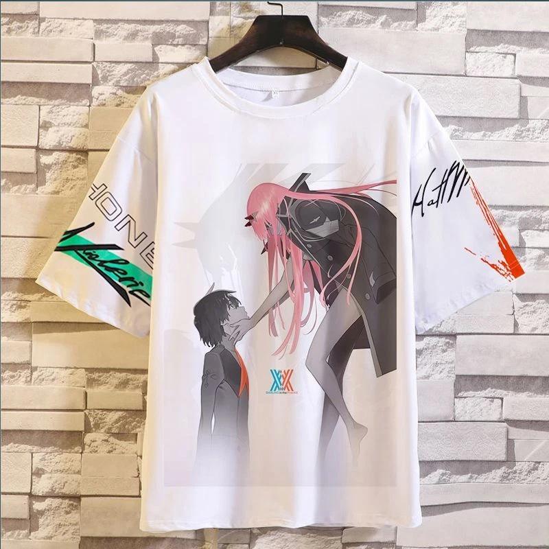 DARLING in the FRANXX Аниме Манга Футболка Футболка Косплей Костюмы Полиэстер Унисекс 2XL