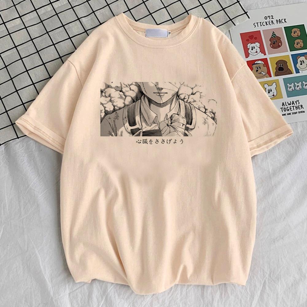 Attack on Titan tshirt girl Vintage Pop Culture Comfortable Digital top tees streetwear 2000s anime women Retro Pop Culture