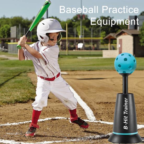 Yousheng Pop-up Trener Uderzeń Baseballowych z 3 Piłkami, Mini Podstawka do Uderzeń Baseballowych dla Idealnego Huśtania, Sprzęt do Treningu Uderzeń Baseballowych Bez