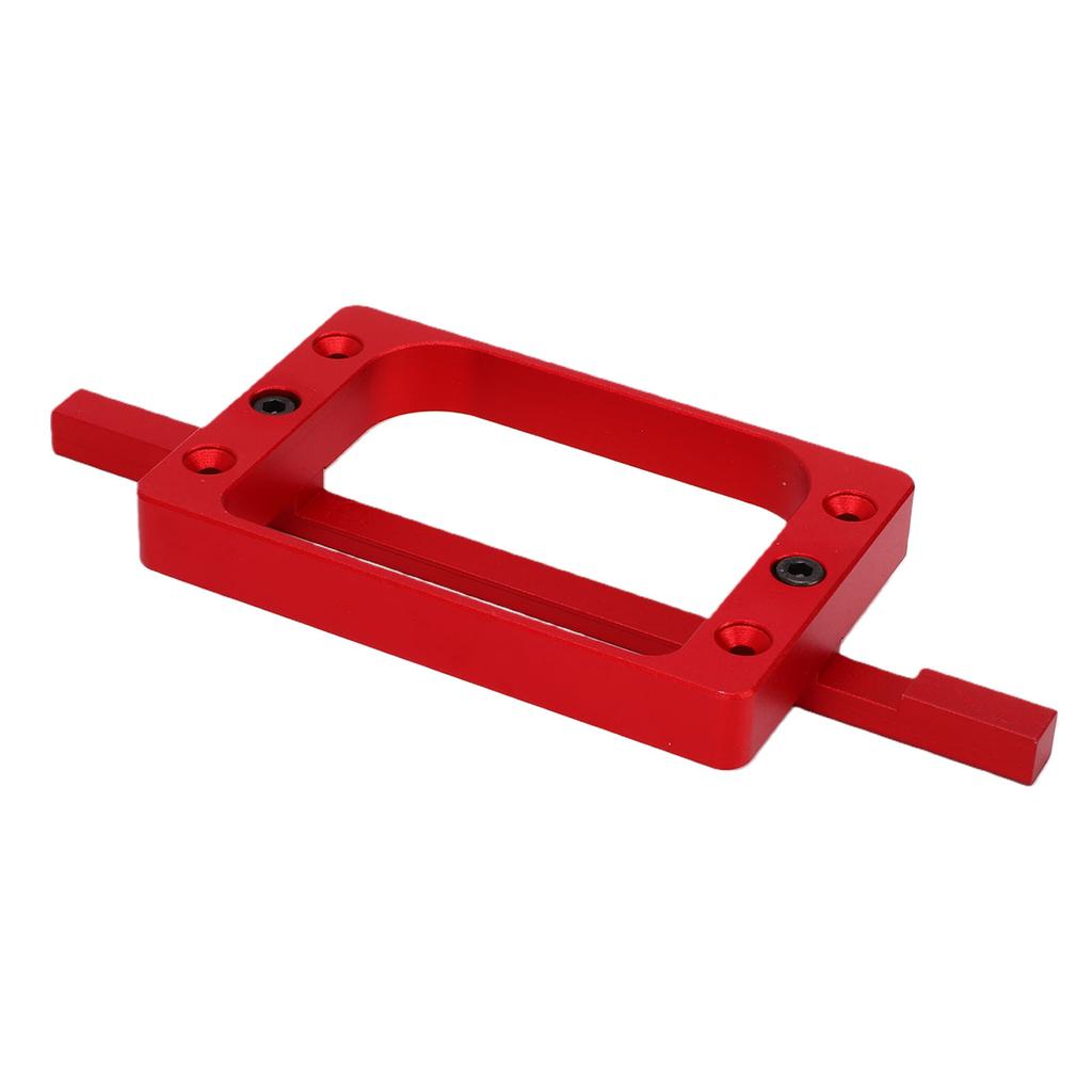 3 1 2in Fixed Size Door Hinge Jig for Door and Jamb Aluminum Alloy Door Hinge Template Kit for Router Mortise Jig Red