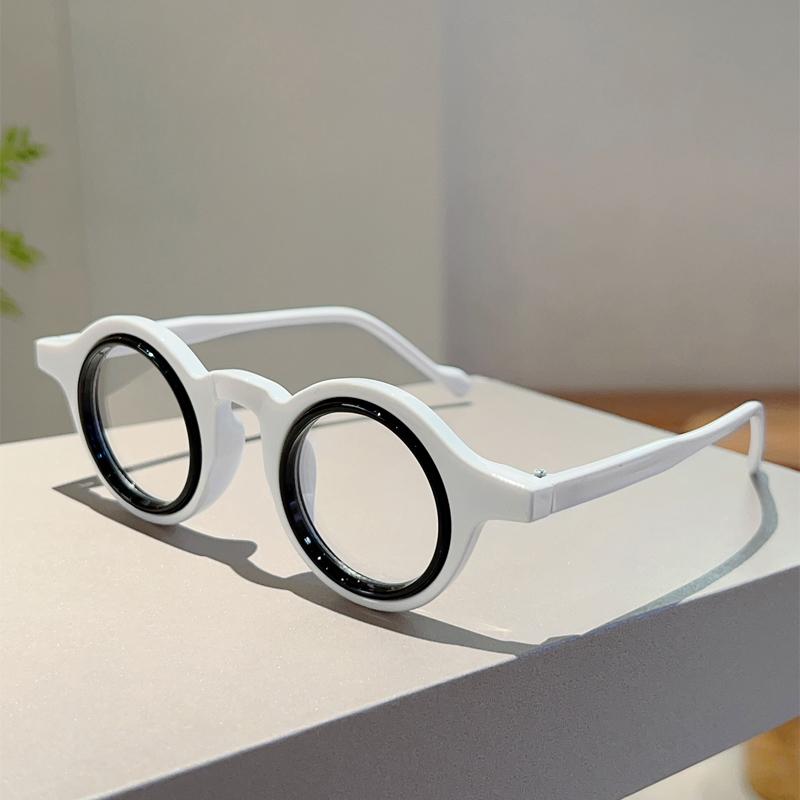 Vintage Round Glasses Men  New in Retro Blue Light Blocking Optical Frames Women Trendy Candy Color Rim Eyeglasses