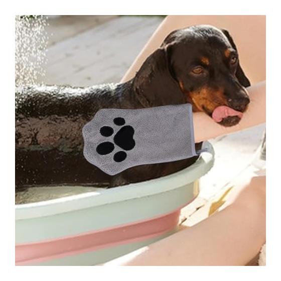 TVETE Cat Grooming Gloves for Pets [2 Pieces] Dog Grooming Gloves, Pet Grooming Gloves, Double-Sided Pet Care Gloves, Grooming Tools for Long-Haired