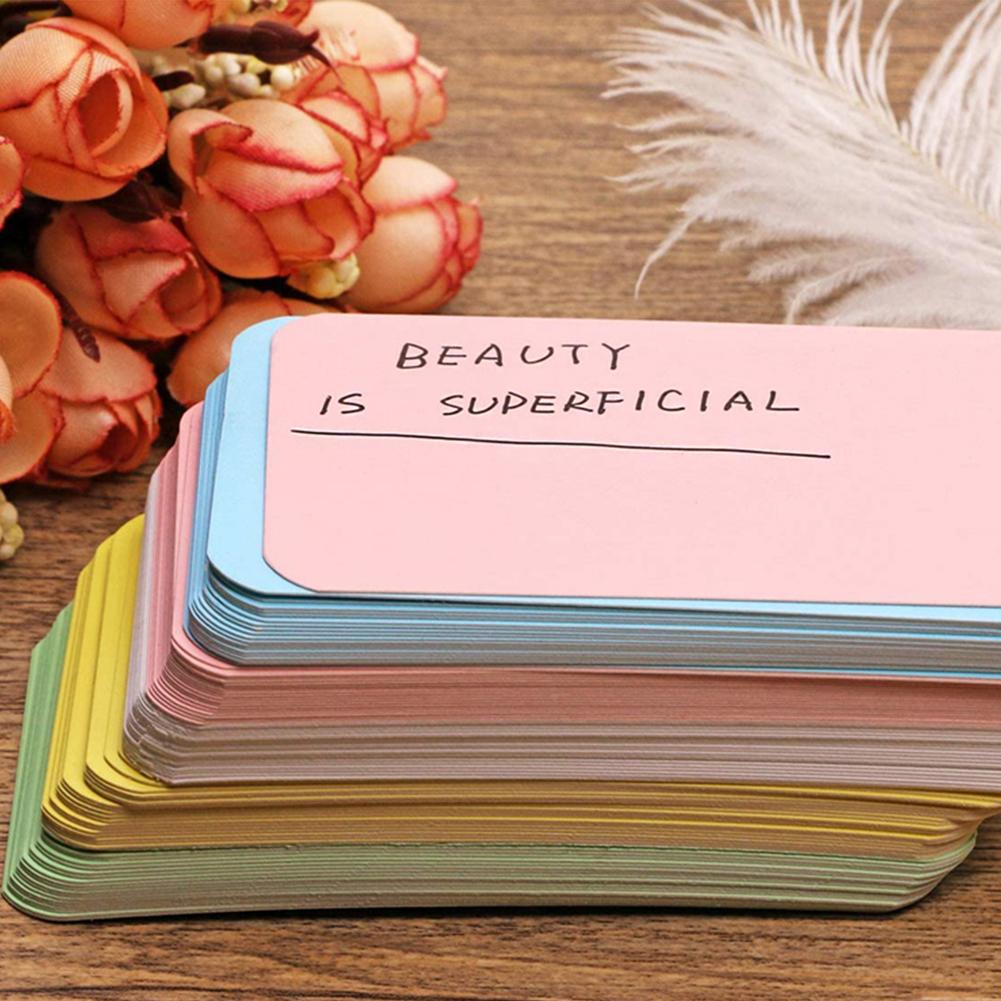 100pcs/box Diy Message Writing Card Multi-purpose Thickened Thank You Card For School Home Office