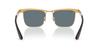 Sunglasses 0RB3875 WAYFARER DELUXE SANDBLASTED LEGEND GOLD DARK BLUE POLAR 92763R56 Polarized [Ray-Ban]