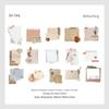 Retro Qin Yuan Plant Sticker Pack: 30 Sheets, 6 Designs for Journaling & Collage