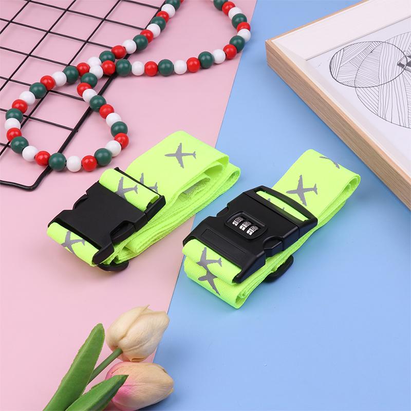 Cinghia per bagaglio da viaggio con lucchetto regolabile con password, cinghia per imballaggio, lucchetto di sicurezza, cinghia antifurto per bagaglio