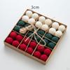 24 Stück handgefertigte Pompons, Wollperlen, Party-Dekoration, DIY-Filzkugeln, Weihnachtskugeln zum Basteln