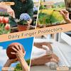 Finger Sleeves 8pcs Gel Thumb Finger Tubes for Golf Basketball Golf Cracked Finger Painting Working