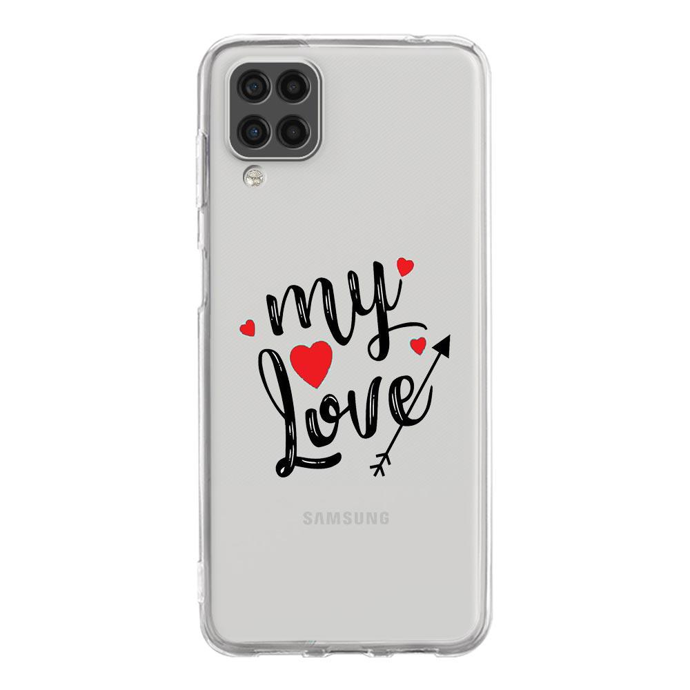 Phone Case For Samsung A13 A33 A35 A55 A73 A53 A23 A51 A71 A21S A12 A31 A41 A05s A03S A15 A25 A32 5G Cover I Love you Pink Heart