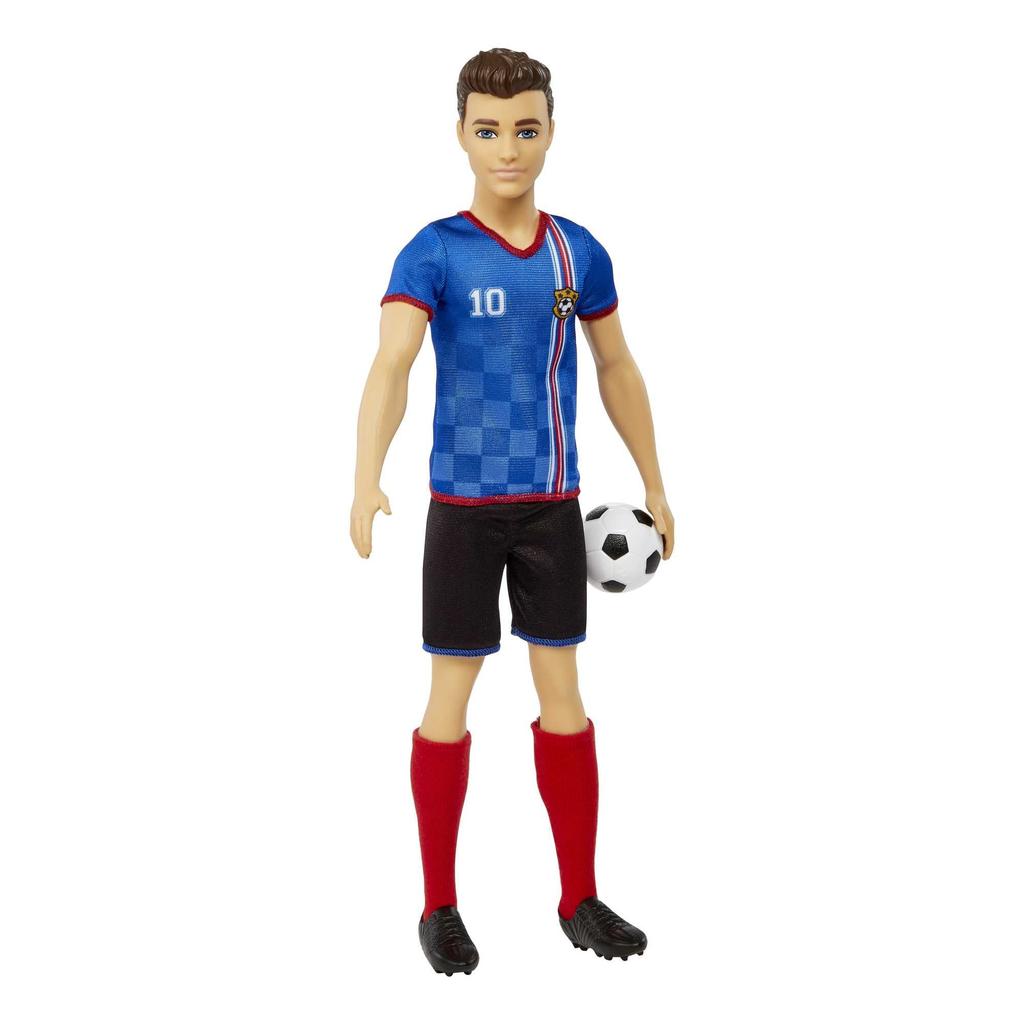 Barbie Soccer Doll Ken Colorful (Cropped Hair, #10 Uniform)