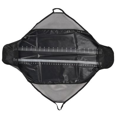 Fischwiegesack Schwarz PVC Großes Fassungsvermögen Rutschfest Fischwiegesack mit Maßband für Turnier