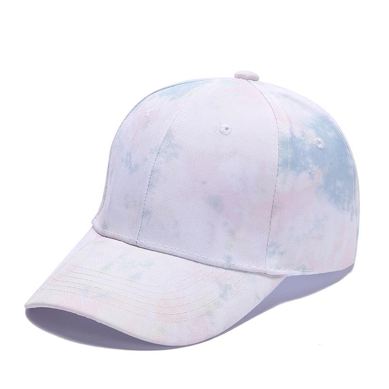 Kapelusz Hip-hop Tie Dye Ochrona przed Słońcem i Cień na Zewnątrz Czapka z Daszkiem Męska Kapelusz z Dziobem Kaczki Lato