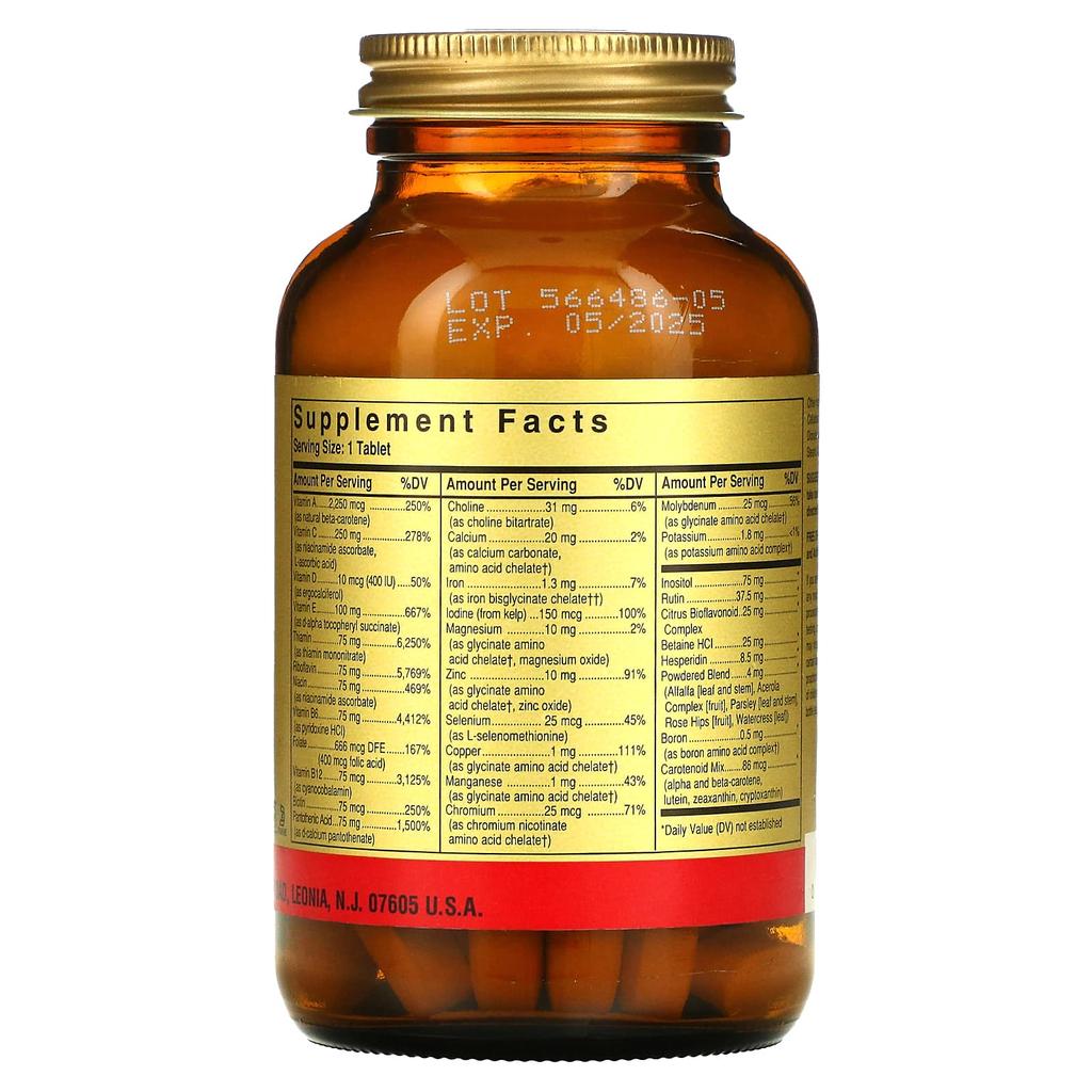 Solgar Formel V, VM-75, Mehrere Vitamine mit Chelatmineralien, 90 Tabletten