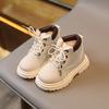 Children Winter PU Leather Waterproof Plush Boots Girls Snow Boots Children Trend Fashion Kids Warm Boots Boys Cotton Shoes Kids