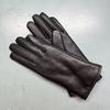 Womens Genuine Sheepskin Gloves Simple Style Winter Warm Lining