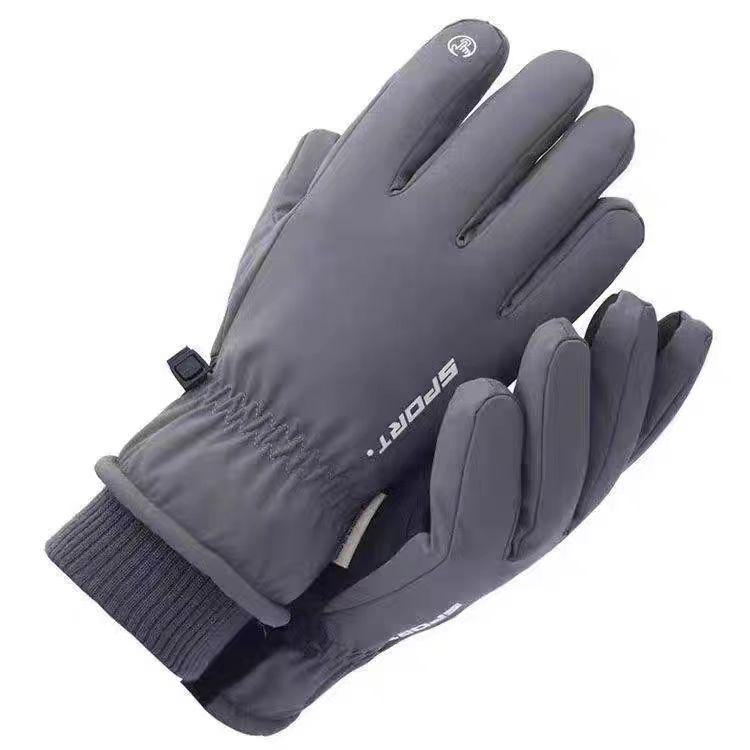 Unisex Vodotěsné lyžařské rukavice s dotykovou obrazovkou - Větruodolné, zateplené a teplé pro cyklistiku