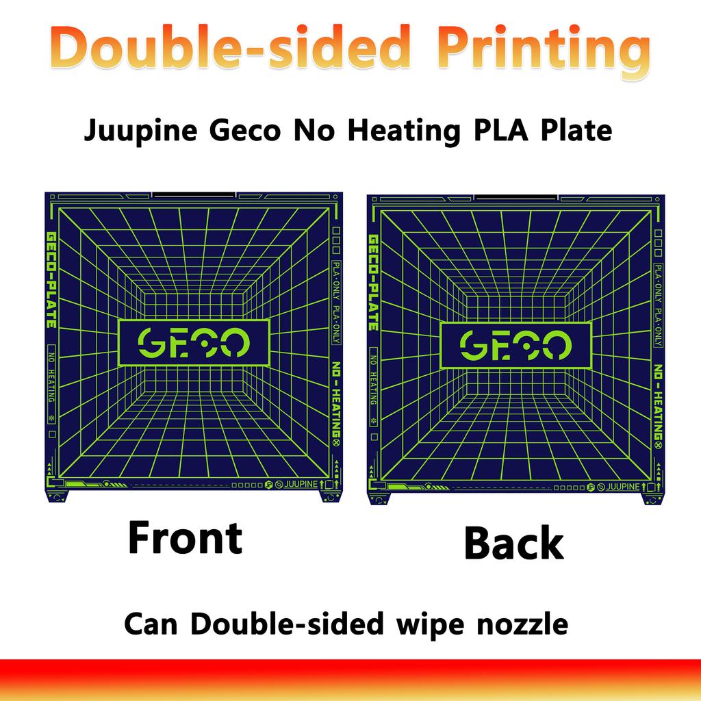 Juupine Geco K2 Plus Bauplatte Für Creality K2 Plus Hotend Kit Schnellwechseldüse Für K2Plus 370x370 PEI Bauplatte Für K2Plus