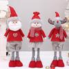 Festival Snowman Elk Telescopic Doll Santa Claus Merry Christmas Decoration  Party Favors