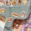3D Cute Animal Relief Stickers, 5-Sheet Set of Cartoon Bear Cat Puppy with Crystal Jelly Gel DIY Patches