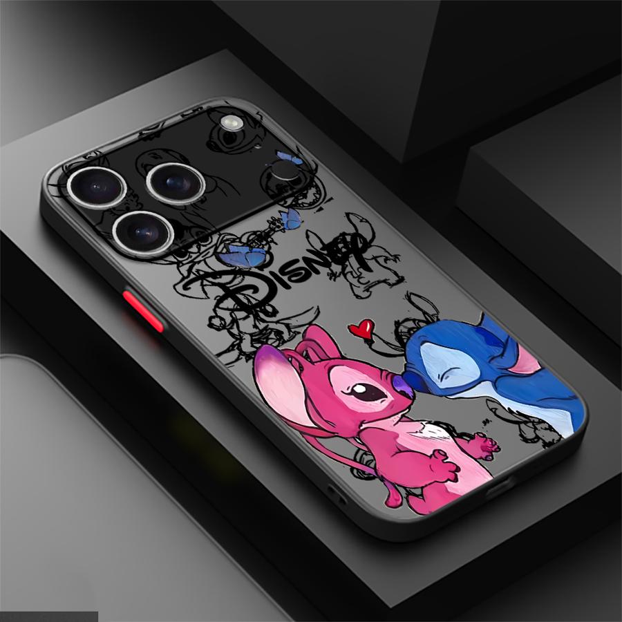 The Cartoon Angie Stitch Case for iPhone 17 Pro Max 12 15 XS XR 7 8 SE 11 17e 16 Plus 13 Mini Air 14 Back Phone Cover