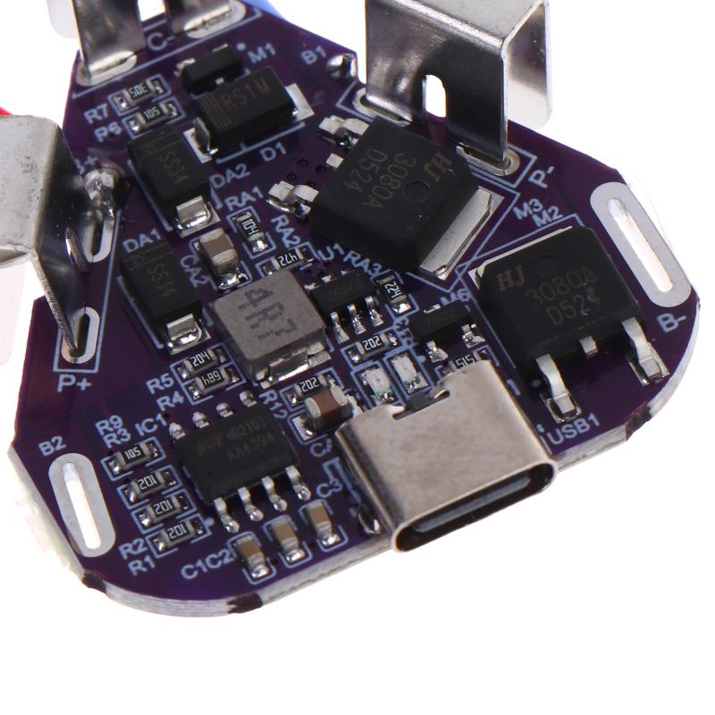 BMS 3S 20A 12.6V Board Type C Charging Li-ion Battery Module for 18650 Pack Sabotage Protection Setup