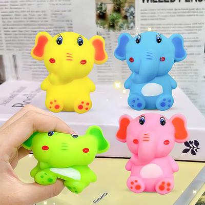 Mini Elefante Juguete para Apretar Elefante de Dibujos Animados Juguete Sensorial Fidget Alivio de la Ansiedad Bola Suave para el Estrés Juguete de Pellizcar Animal