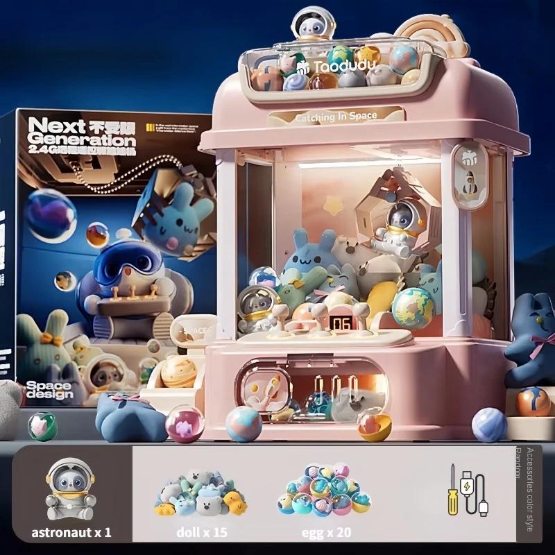 Macchina a Graffe Giocattolo Mini con Telecomando per Bambini, Gioco a Gettoni, Macchina Automatica con Gru per Bambole, Regalo di Compleanno di Natale per Bambini