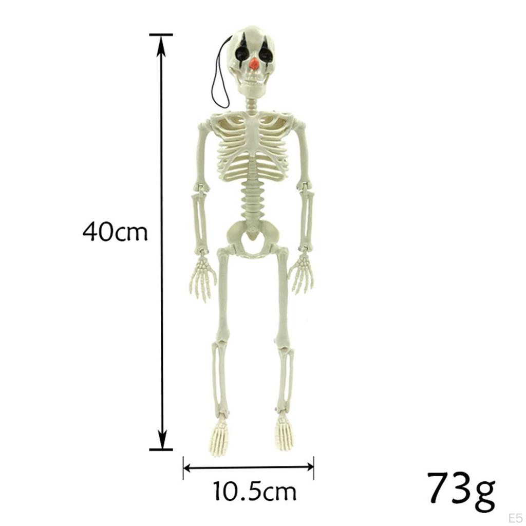 Halloween Hängendes Skelett, Bewegliche Ornamente Clown Skelett Party Dekoration Realistisch