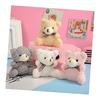 STOBOK Bear Keychain Cute Plush Bag Charm Mini Animal Pendant Hanging Decoration Small Accessories