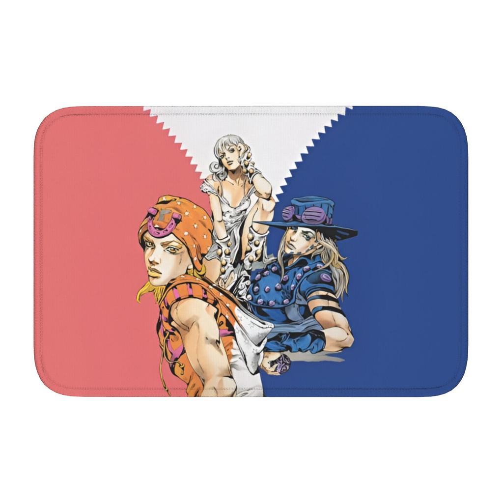 Custom JoJoes Anime Doormat Non-Slip Entrance Welcome Kitchen Bath Floor Door Mat  Toilet Living Room Carpet Rug