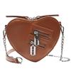 Personalized Creative Love Bag 2025 New Mori Sweet Girl Fashion Niche Versatile Shoulder Chain Bag Pu
