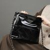 Top Layer Leather All-match Small Square Bag Fashion Commuter Shoulder Crossbody Bag