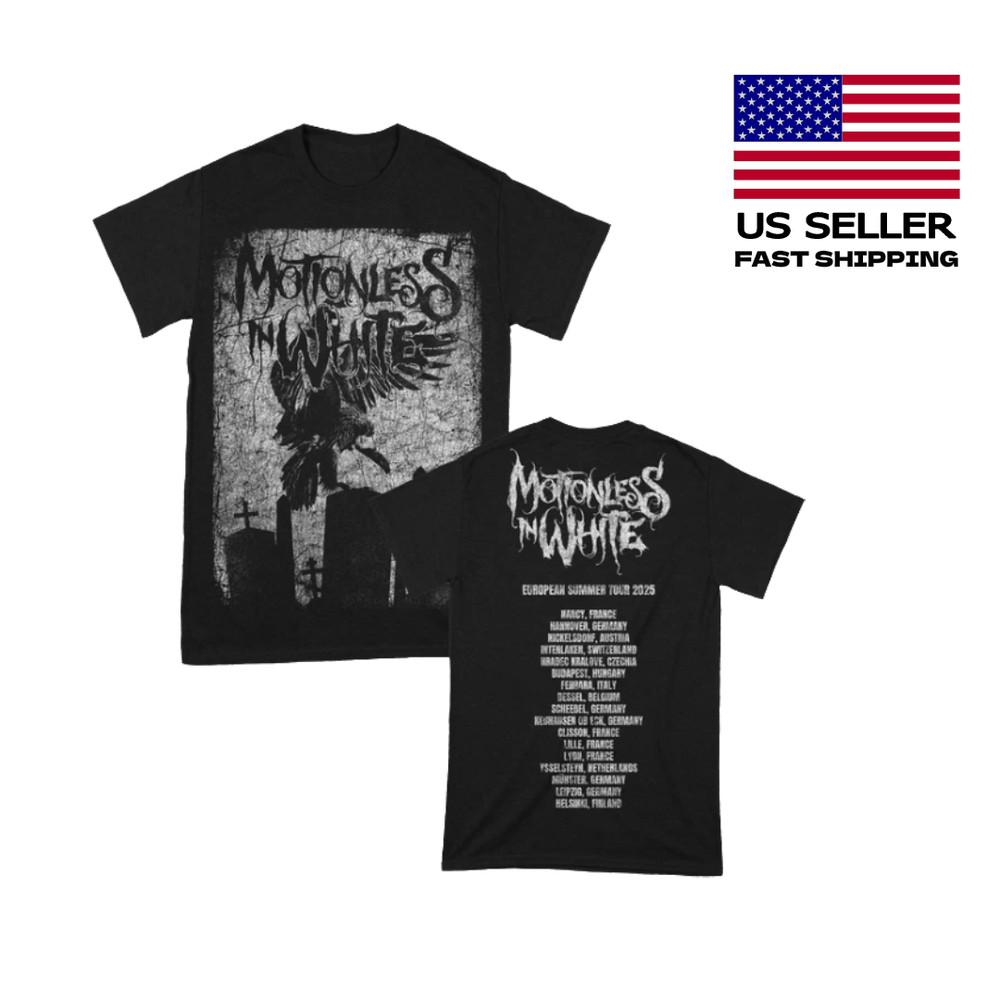 ГОРЯЧИЙ !!! Motionless In White 2025 Тур по США Все Размеры Быстрая Доставка Унисекс Футболка XXXL