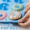 Silicone Baking Pan High Temperature Resistant Cake Mold New Donut Mold  Dessert DIY