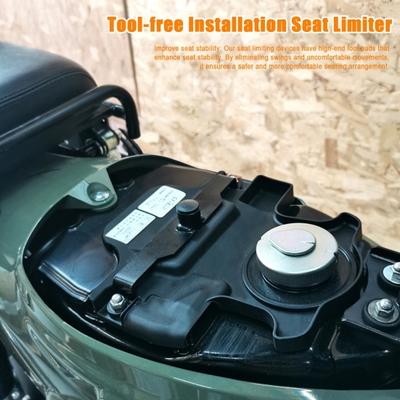 Sitzanschlaghalter für Honda Super Cub Motorrad Sitzpositionierer Befestigungshalter Hochbelastbarer Metallsitzstabilisator für CC110 Modifikationszubehör
