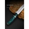 Stainless Steel Sharp Fixed Blade Knife Wooden Mongolian Meat Grilling Knife Camping Survival Barbecue Fruit Knife