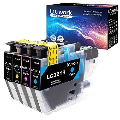Ink Cartridges - UNIWORK - LC3213 - Compatible Brother - Pack of 4 - Yield 400 pages