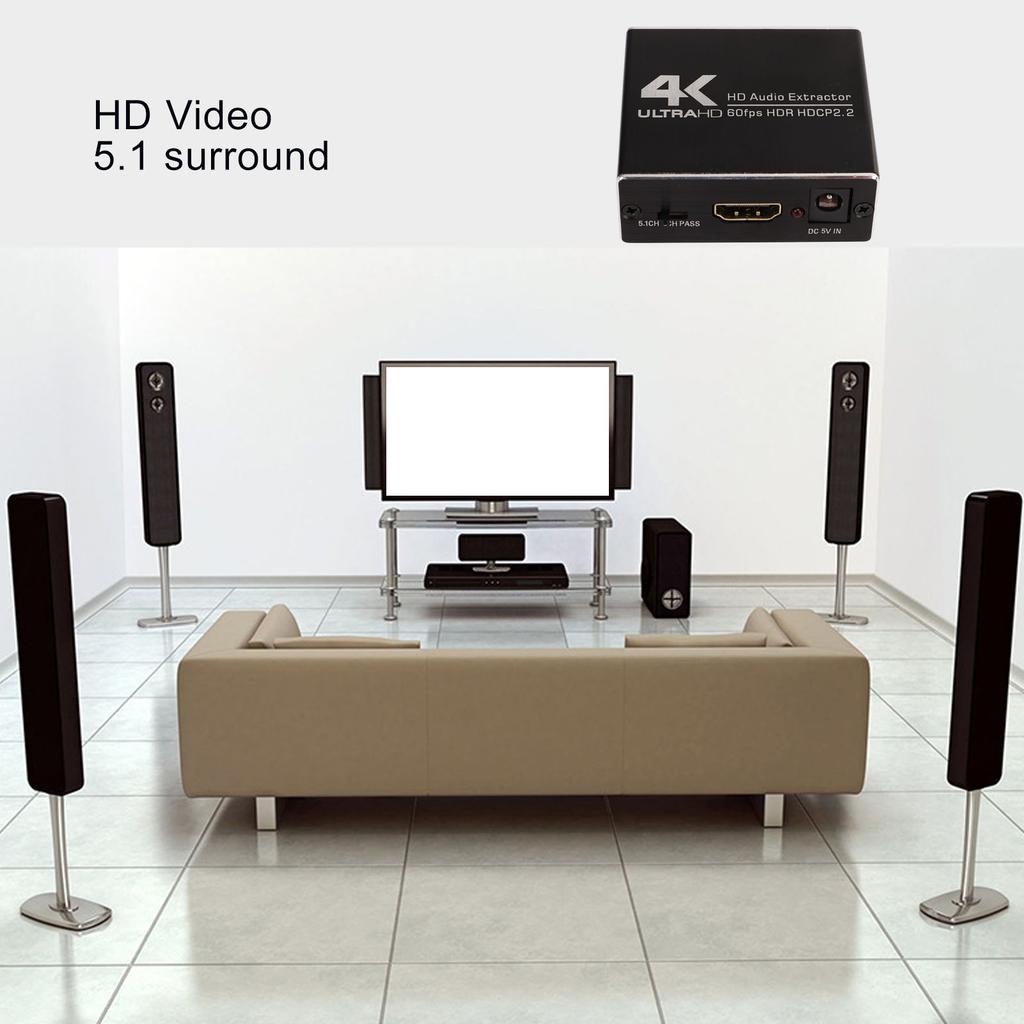 HD Multimedia Interface Splitter 5.1 Channel HD Sound Signal Converter HD Multimedia Interface