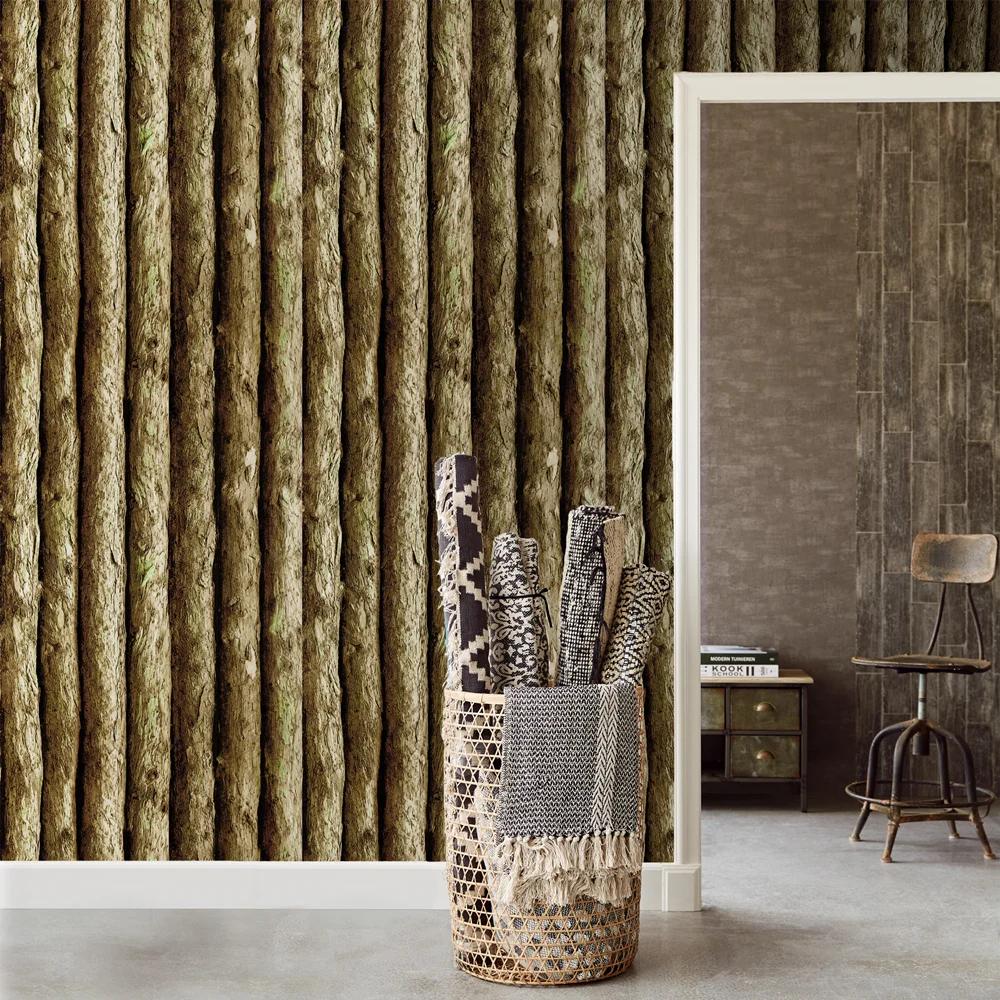 3D Vintage Faux Wood Panel Wallpaper For Walls Self Adhesive Contact Paper El Library Bedroom Living Room Wall Paper Decor